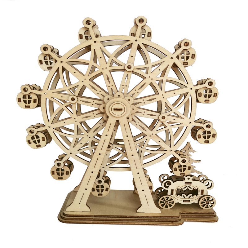 WT036 Three-dimensional wooden puzzle puzzle toy for children