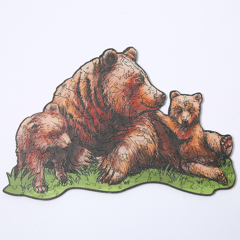 WT042 Three-dimensional wooden puzzle puzzle for children
