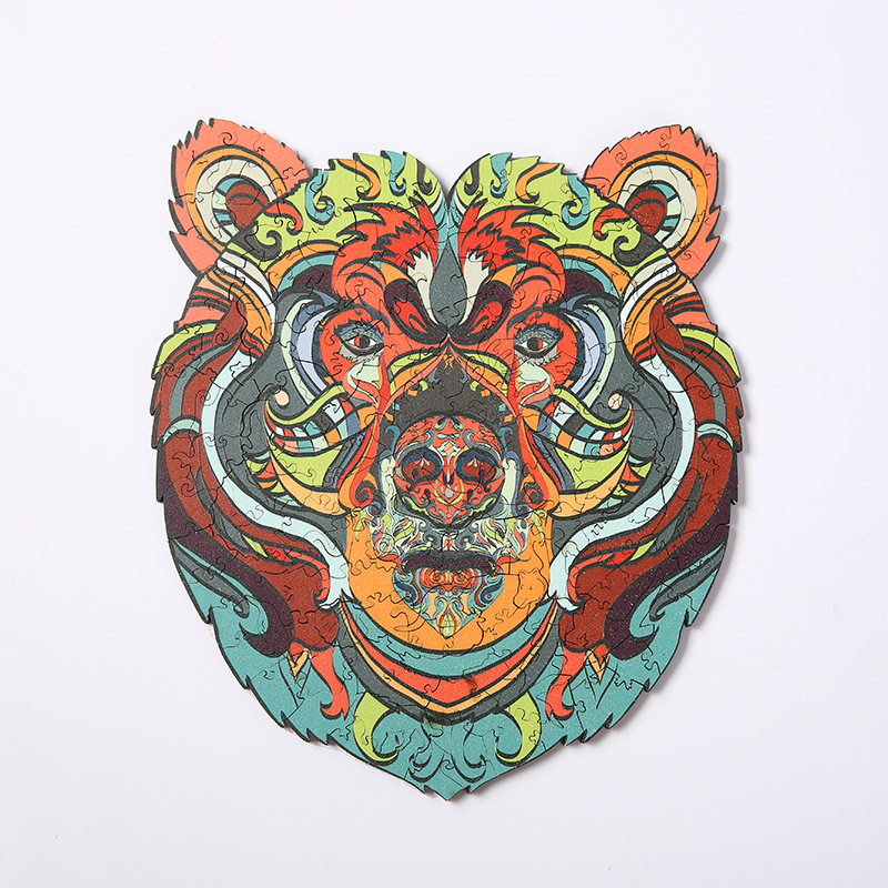 WT045 Three-dimensional wooden puzzle puzzle for children