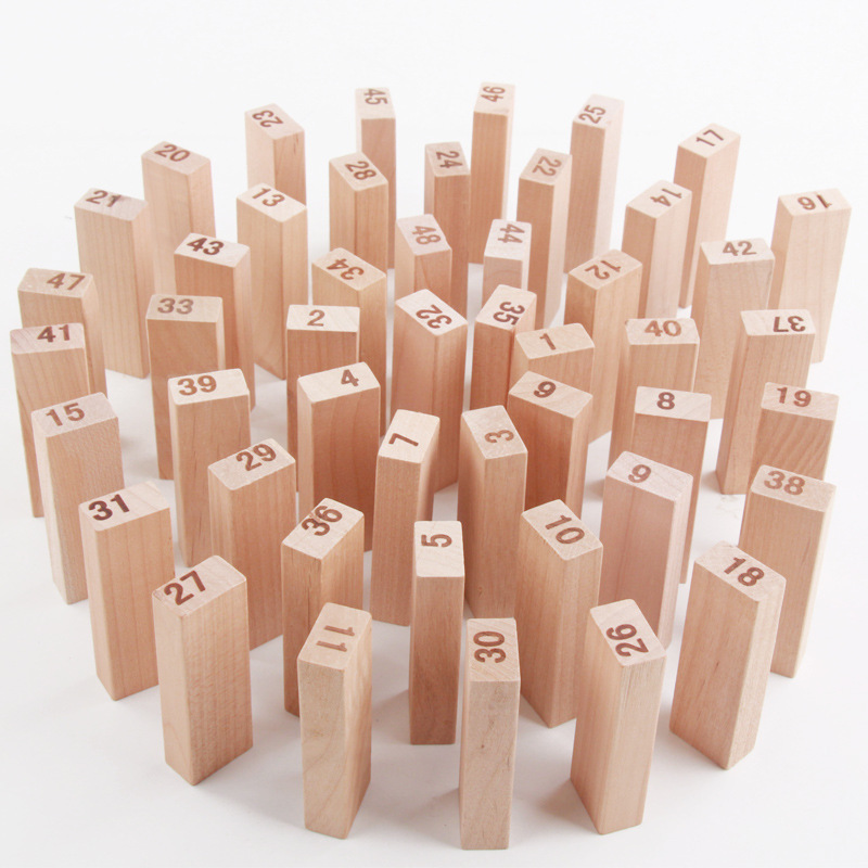 WT070 Building blocks stacked high creative stacked le tabletop game wooden early education toy