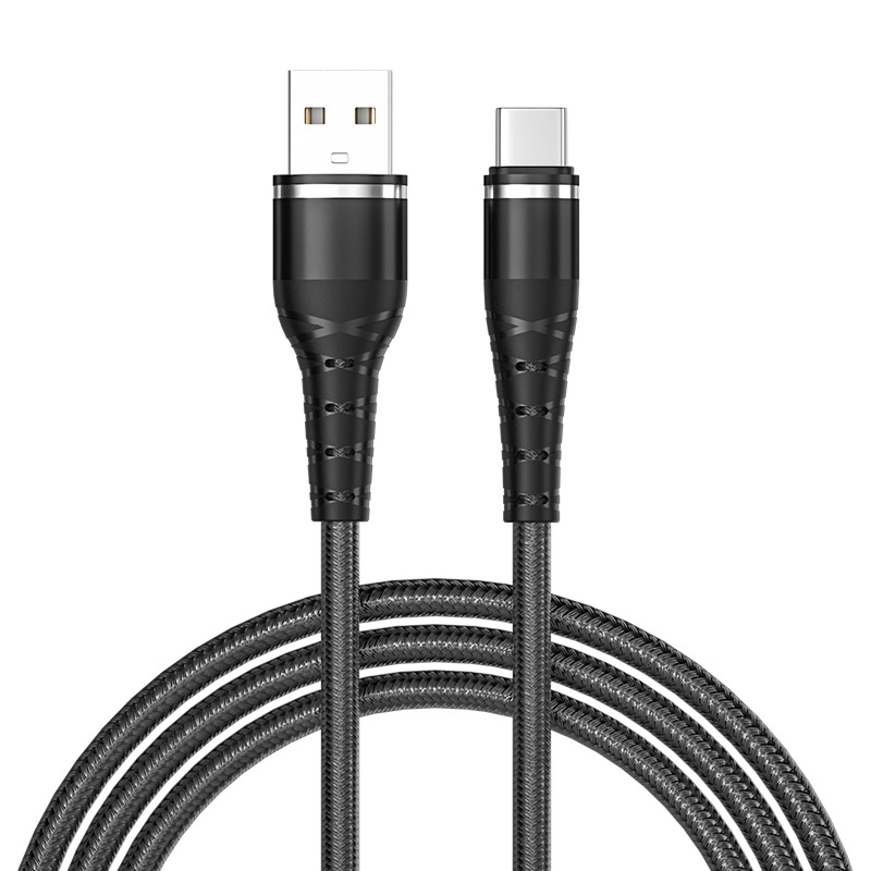 WT109 The Aluminum Shell Network Android Data Cable is suitable for Apple Android TYPE-C Mobile Phone 3A Fast Charging Cable