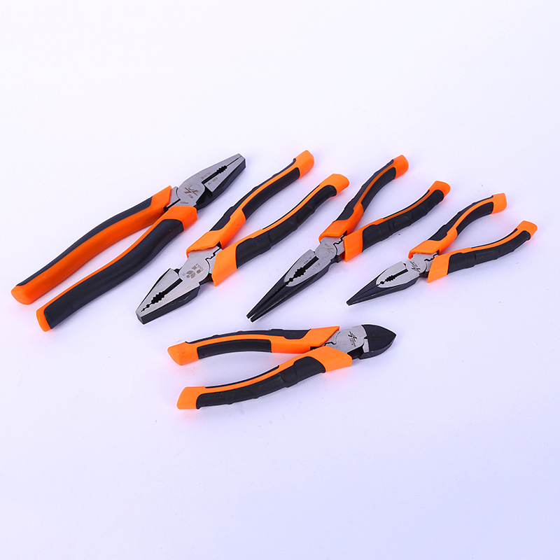 WT148 Oblique mouth pliers wire pin nozzle pliers eccentric and labor-saving pliers steel tip pliers electrician flat mouth pliers