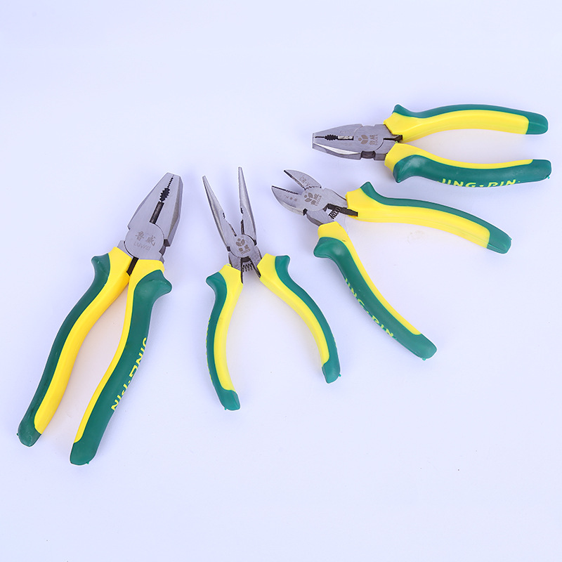 WT150 Hardware tools flat mouth pliers Vise manual pliers labor saving wire pliers 8 inch toad handle wire pliers