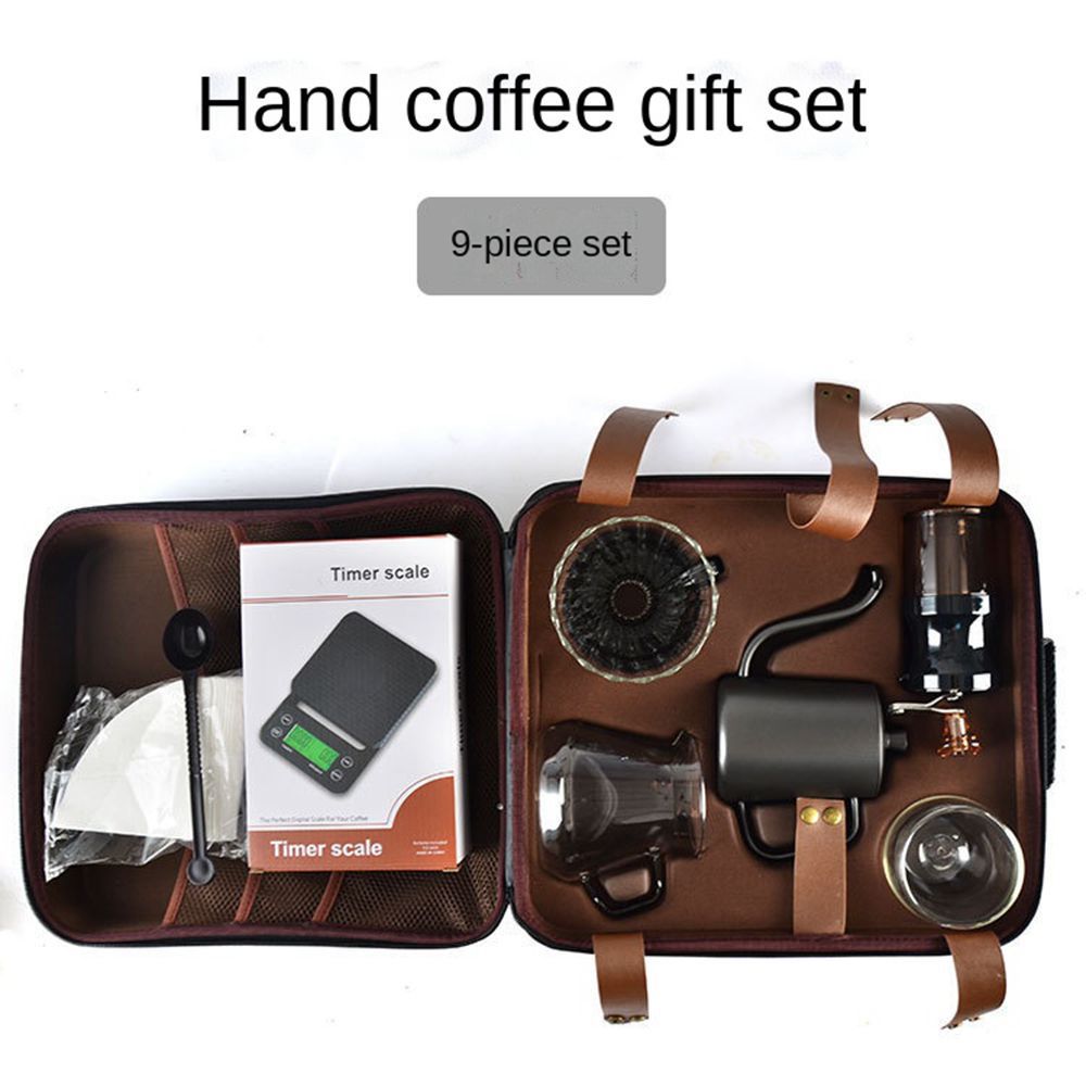 WT278 Custom hand-brewed coffee set of 8 pieces in a gift box